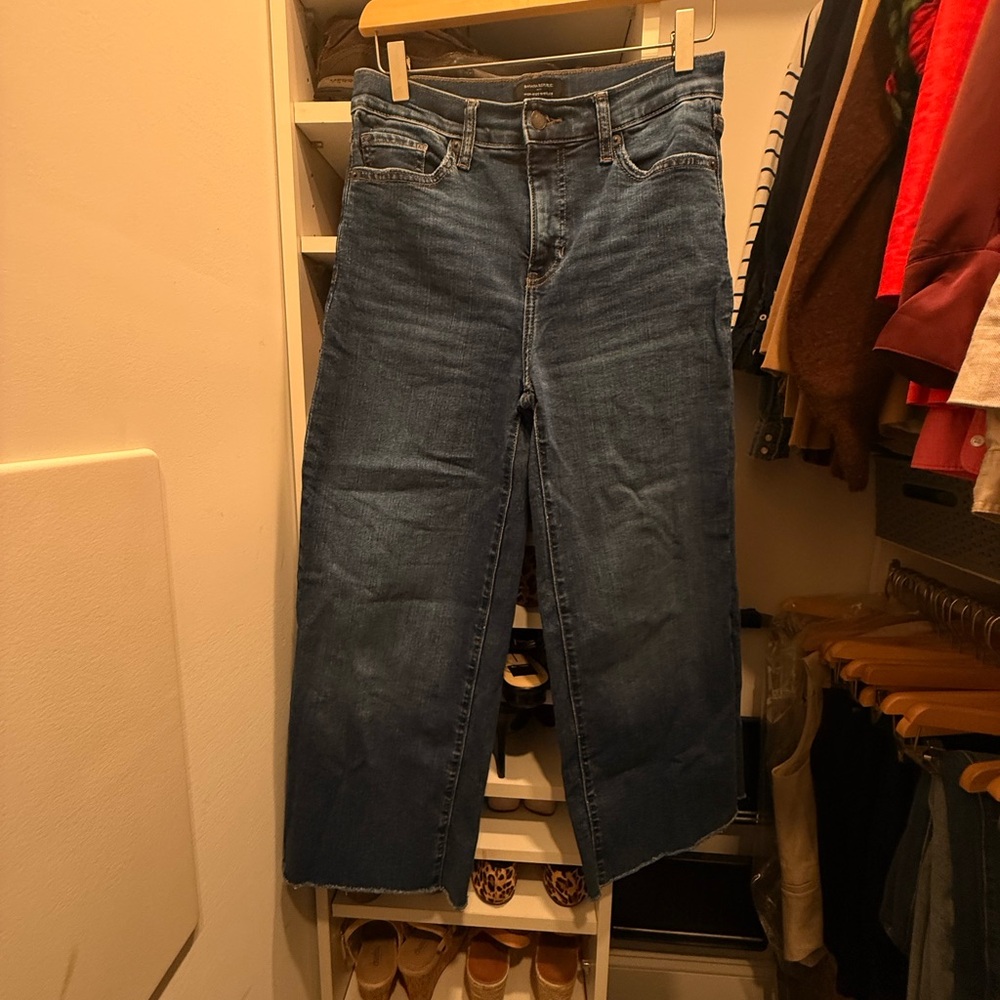 Banana Republic Factory Wide Leg Cropped Jeans